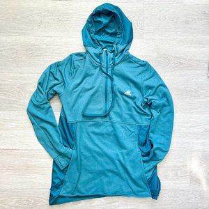 Adidas Climawarm Teal Green Tech Pullover Hoodie, Large